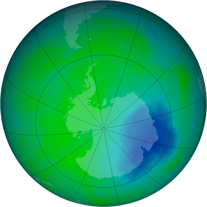 Ozone Map 2005-11-25